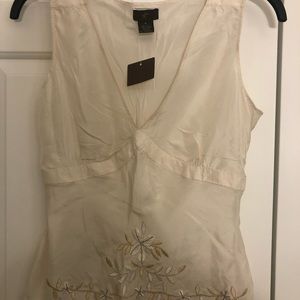 NWT Fei (an Anthropologie brand) silk camisole. Size 6